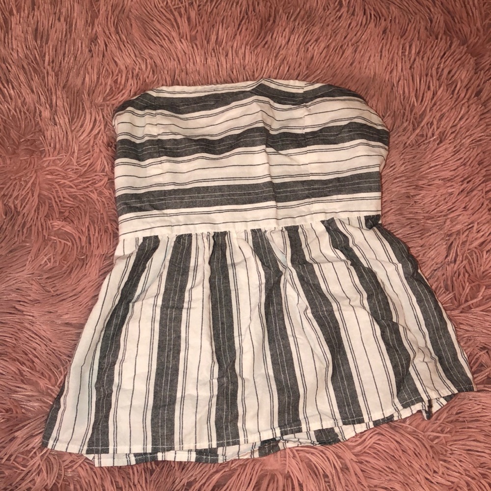 Strapless top